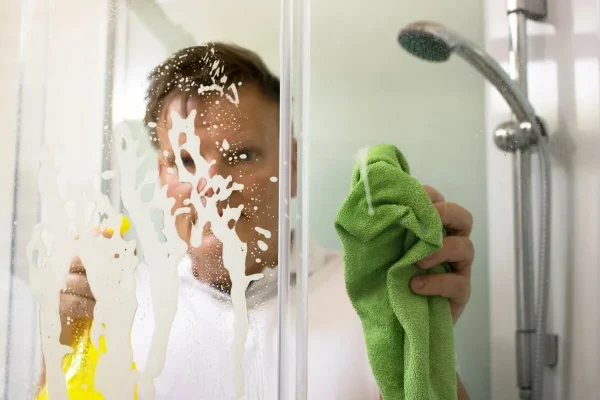kalkkijälkiin suihkussa