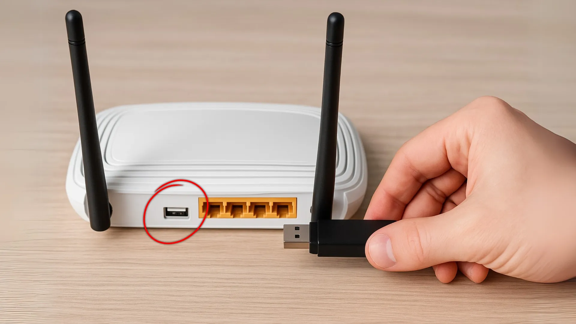 Ei televisiota, ei tietokonetta, tärkein USB-portti on WiFi-reititin ja se on todellinen aarre.
